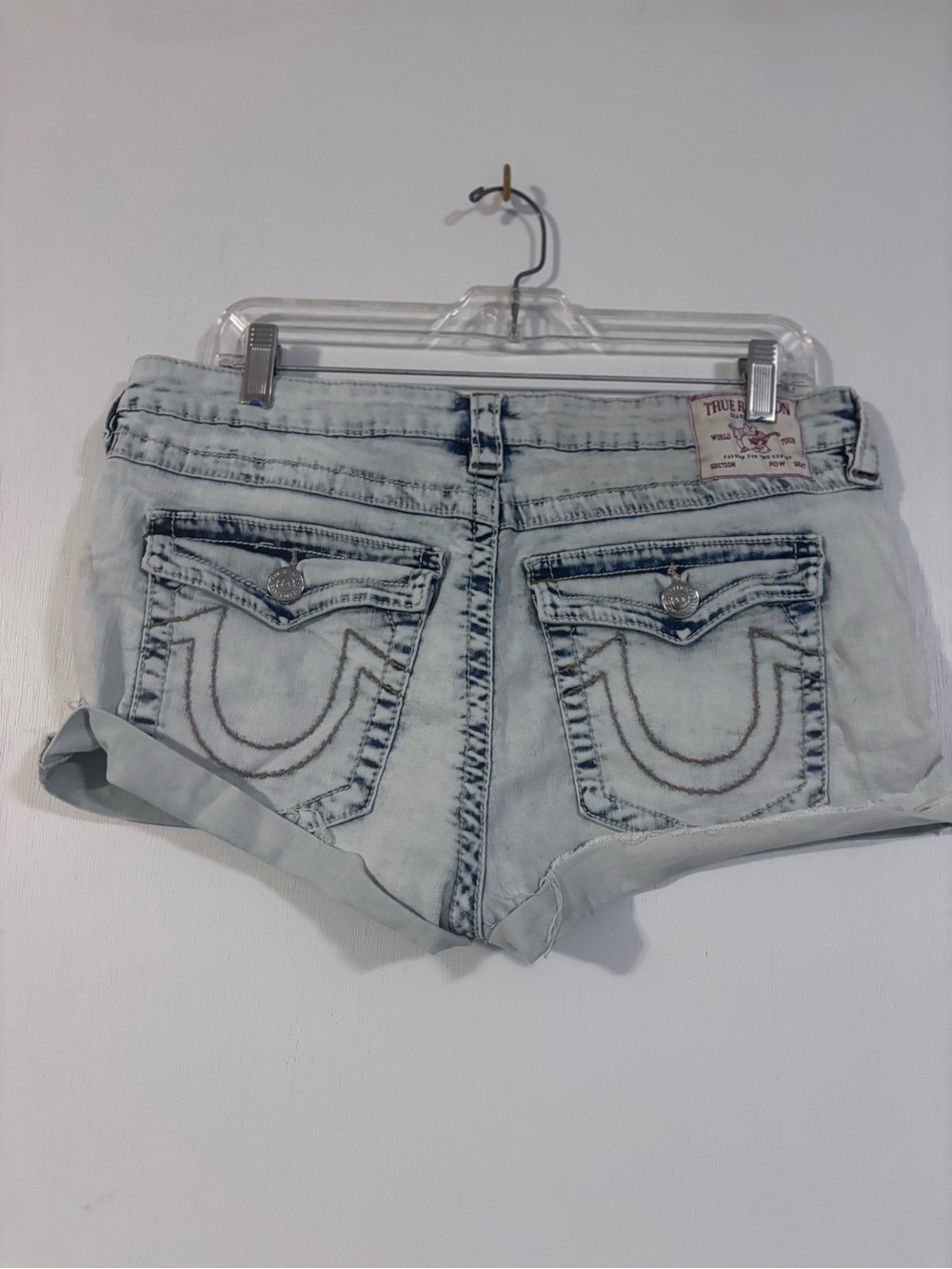 True Religion Joey Low Rise Cut Offs. 34 - Picture 2 of 8